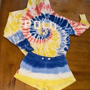 Polo by Ralph Lauren Red and Blue Matching Set